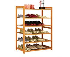 ZEQUAN Lagerung Halterung Montage 6-stöckigen Balkon Eingang Holzbügel Stiefel Schuhe Hohe Schuhe