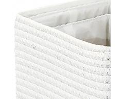 Kela 21781 Korb-Set 5tlg, Unterschiedliche Größen, PP-Kunststoff, Rimossa, Weiß