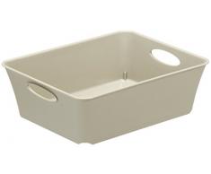 Rotho 1112607422 Allzweckbox Living, Kunststoff, cappuccino, C6, 18.6 x 15.1 x 6 cm