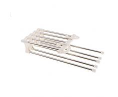 FLAMEER Edelstahl Hosenbügel Kleiderbügel Platzsparend S-förmiger Multifunktions-Hosenständer für Hosen Jeans Krawatten Schals Gürtel