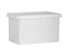 Stefanplast 30030 Mehrzweck-Behälter, Aufbewahren, In Rattanoptik aus Kunststoff, 19 x 29 x 16 cm