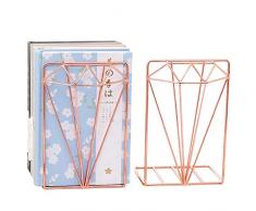 Buchstütze Ein Paar Metall Eisen Buchständer Rosa Golder Buchhalter Büro Schreibtisch Stehsammler Arbeitszimmer Kinderzimmer Bücherregal Bücher Zeitschriften Ständer Kreative Bookends Book Holder