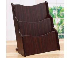 LCNINGSNH Bücher Zeitschriftenablage Dateiinformationen A4 Papierlagerregal Büro liefert Desktop-Massivholzlager (Farbe : A)