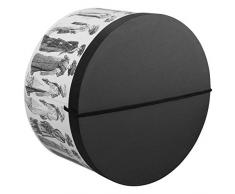 McBurn Hutbox Hutschachtel Hutkarton Nostalgie 41 cm Damen - Accessoires Frühling-Sommer Herbst-Winter - One Size weiß