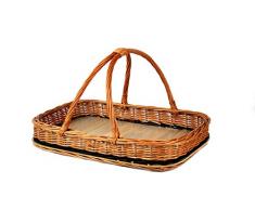 PM24 Tablett Weide Obst Brot Gebäck und viel mehr Weidentablett Rattankorb Weidenkorb K2-136