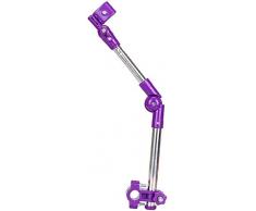 Schirmständer/Teleskop/Fahrrad Schirmständer/Folding/Regen/Multifunktions-Schirmständer Sonnenschirm mit Ständer (Color : Purple)