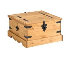 IDIMEX Mexico Möbel Truhentisch Couchtisch Tequila, Kiefer massiv, gewachst