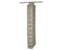 1PLUS Hängeschrank aus Stoff, Hängeorganzier Hängeregal Organizer zum Aufhängen (10 Fächer)