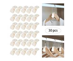 Seasaleshop Verbindungshaken Kleiderbügel Verbinder, 30 Stück Kleiderhaken Organize Raumsparkleiderbügel Für Perfektes Organisieren Von Schränken Ordnung Und Platz Im Kleiderschrank Raumsparbügel