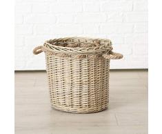 Meinposten. Großer Korb Aufbewahrungskorb Weidenkorb Weide Dekokorb Landhauskorb Landhaus (Kleiner Korb (Höhe 34 cm))