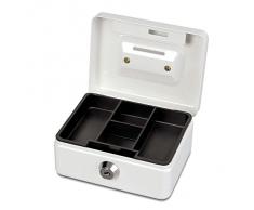 Maul Geldkassette, Münzeinwurf, Inklusive Hartgeldeinsatz, Abschließbar, 125 x 95 x 60 mm, Weiß