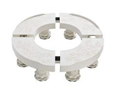 WAZ Waschmaschine Verstellbare Basis Klimatisierung Zylindrischer Schrankhalter Bambusschale Hohes Abtropfgestell 2/3 Universal 38-51 cm Vierkantrohr,B