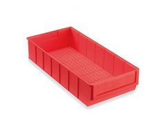 Industriebox 400x183x81 mm rot Lagerkasten Stapelkiste Lagerkiste Lagerbox Universalbox Kunststoffbox Kunststoffkiste Aufbewahrungskiste Universalkiste