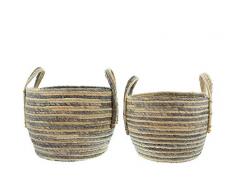 FRANK FLECHTWAREN Füllkorb Stripes im 2er Set