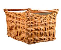 Profisparen.de HOLZKÖRBE - Auswahl, Design und Größen. Stabiler Rattankorb mit Jutefutter (St. Gallen 18323)