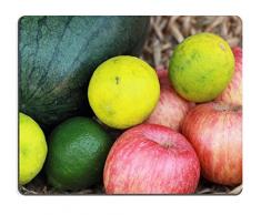 luxlady Naturkautschuk Gaming Mousepads frischen Früchten im Rattan Korb Bild-ID 25856320