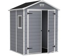 Keter Gerätehaus Manor 6x5 DD, Grau, 4,8m³