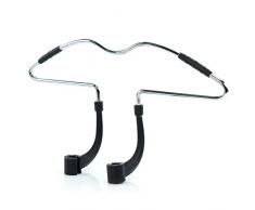 Hangerworld 43,5cm Metall Kopfstützenbügel Schwarz Autokleiderbügel für Kopfstütze KFZ alle Modelle