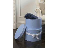 Blaue Hutschachteln, Pappe, blau, Medium (W34cm x H20cm)