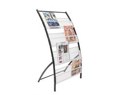 Prospekthalter Freistehender Zeitungsständer, Zeitschriftenablage, Bücher, Zeitungsgestell, Werbematerial-Ausstellungsstand, 590 * 420 * 1060 MM