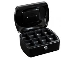 Idena 50028 - Geldkassette 8, Größe 205 x 160 x 90 mm, Farbe Schwarz, 1 Stück