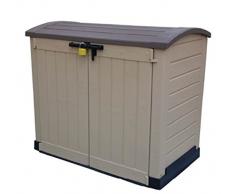 Keter Cabinet Mehrzweckschrank Aufbewahrungsschrank Gartenschrank Gebogen 1200 L
