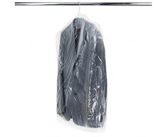 HANGERWORLD 20 Durchsichtige Kleidersäcke 102x51x10cm Polyethylen Kleiderhüllen 0,02mm Folienstärke