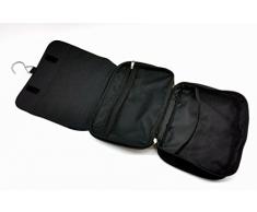 Waschtasche Waschbeutel Kulturbeutel Kosmetiktasche Reisewaschtasche cosmeticbag Eulen Eulchen Eulenfamilie mit Schmetterling Punkten Blumen und Name Wunschname wt013