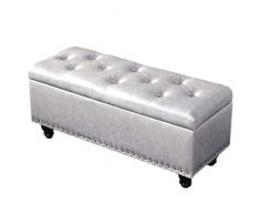 Bench Hocker Aufbewahrungshocker Ottoman Gepolsterte Pouffes Aufbewahrungstruhen Luxusmode Multifunktionssofa Sitzbank Platzsparend Max. Zuladung 300 kg Hocker (Size : 60 * 40 * 45cm)