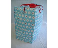 Große Aufbewahrungstasche Jumbo Bag Picknicktasche Tasche Einkaufstasche Wäschetasche Waschesack Blumen