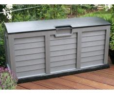 Kissenbox Jumbo XXL schwarz/silber, Kunststoff