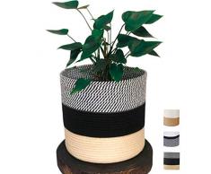 Moderner Juteseil gewebter Korb. Blumentopf für den Innenbereich, 27,9 x 27,9 cm Ideal für Pflanzen wie Zackenblätter, Feigen oder als Aufbewahrungskorb. Home Decor Head Turner! von Alfie & Gem