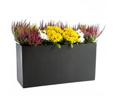 Ultranatura Fiberglas Pflanztopf - Übertopf Blumenkübel, 80 x 30 x 40 cm