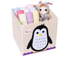 YZNlife Kinder Aufbewahrungsbox ohne Deckel, Faltbar Spielzeug Box, praktische Spielzeugbox für jedes Kinderzimmer, Kapazität Spielkiste zur Aufbewahrung von Kinder Spielsachen, Kinder Wäschekorb