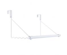 Magicfly Türgarderobe Kleiderstange, Türhakenleiste für Handtücher Kleidung, Jacke, Kleiderhaken Türhaken für Badezimmer Schlafzimmer, Weiß
