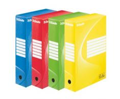 Esselte Archivbox, verschiedene Farben 10 Stück Rücken: 80 mm Assorti (3 x bleu, 2 x rouge, 2 x jaune, 3 x vert)