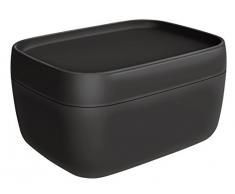 Rotho Sofia Aufbewahrungsbox 19 l mit Deckel, Kunststoff (PP), Schwarz, 19 Liter (39,3 x 29,7 x 21,1 cm)