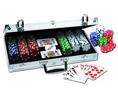 Ambassador Poker-Chips von ProPoker, 300 Stück, in luxuriöser Aluminium-Box