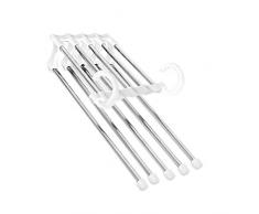 uzinb Tragbarer Kleiderbügel Multifunktionaler Hosenständer Edelstahl-Falthosenbügel, Edelstahl Hosenhalter Kleiderorganisator Aufbewahrungsstange