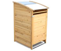 Habau Mülltonnenverkleidung Mülltonnenbox 120, Gelb, 65 x 75 x 115 cm