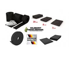 Bautenschutzmatte 8x30x8000 mm für Gartenhäuser, Gartenhaus, Gerätehaus, Terrassen, MADE IN GERMANY, WPC, Holz, Terrassen, Dielen, Unterlage, Antirutschmatte für LKW, PKW zur Ladungssicherung, Rolle von Gartenwelt Riegelsberger