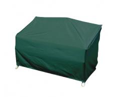 greemotion Schutzhülle für Gartenbank grün, winterfeste Gartenmöbelabdeckung, schmutzabweisende Regenschutzhülle, wasserabweisende Wetterschutz-Hülle, Wetterschutzhaube mit Zugband