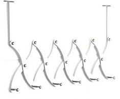 Türgarderobe mit 6 Haken verchromt ausziehbar bis 68cm 33002