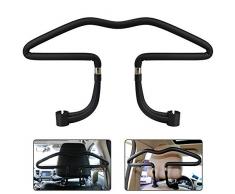 BUZIFU Kopfstützen Kleiderbügel Auto Kleiderbügel Edelstahl KFZ Autokleiderbügel Universal Kopfstützen Autositz Autokleiderbügel für Anzüge, Jacken, Mäntel usw, knitterfreie Kleidung