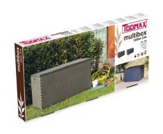 TOOMAX Auflagenbox Kissenbox 420 L Rattan, Anthrazit, 120 x 57 x 63 cm
