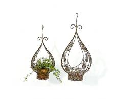 Pflanz-Korb Fronda Met braun M