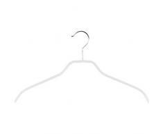 10 Metallkleiderbügel Strickwarenbügel Schulterform rutschfest 40cm weiss SF 140W - 10 Stück | PB-Onlinehandel