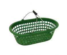 Xclou 343183 Gartenkorb oval 15 kg, Kunststoff, grün