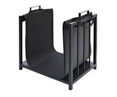 Holzkorb mit Textilüberzug Kaminofen Elegant Modern Praktisch Einfache Lagerung 4164