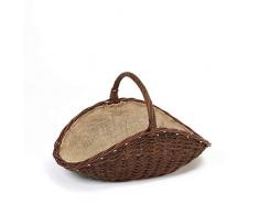 Kaminkorb Holzkorb Kaminholzkorb Weide (Art. 90100-DK)